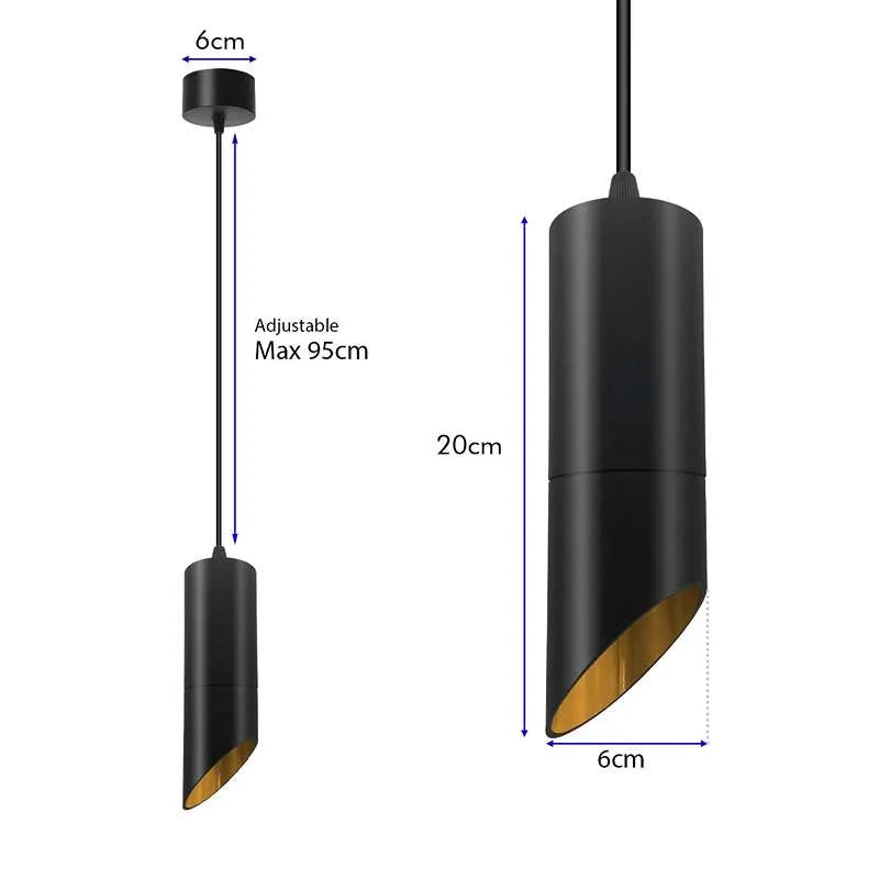 Wohnzimmer DeckPendelleuchte Hängelampen Schwarz
