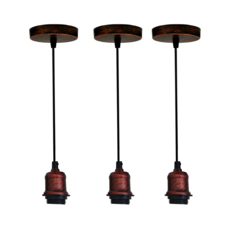 e27 lampenfassung vintage rot