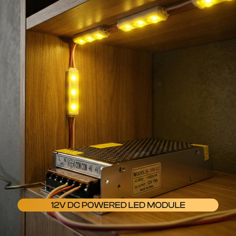 flexible led module kette 200 stk grün gelb
