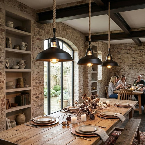 Hanfseil Gastro Hängeleuchten Harbour Lampenschirm Ø 30cm ~3581