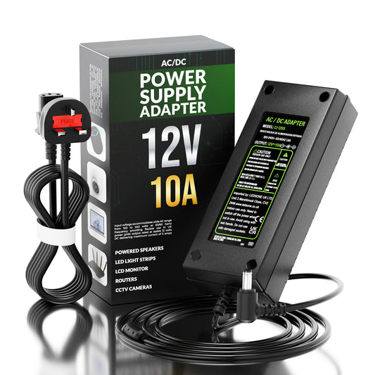 Netzteile AC 100-240V bis DC 12V 10A geregeltes Netzteil Schaltnetzteil~1342
