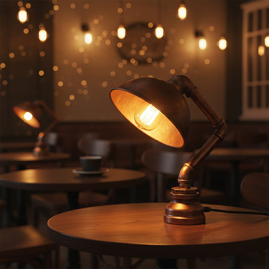 Retro Schreibtischlampe Industrial Steampunk Stil ~3503