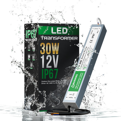 Trasformatore di alimentazione per driver LED impermeabile DC12V IP67 30W ~ 1097