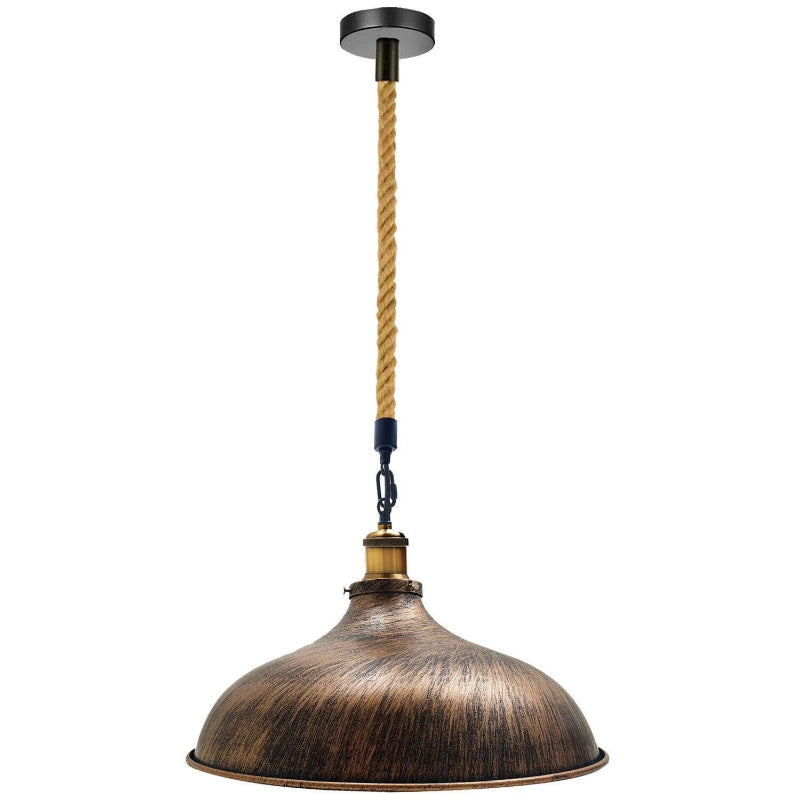 industrial hängelampe holz seil