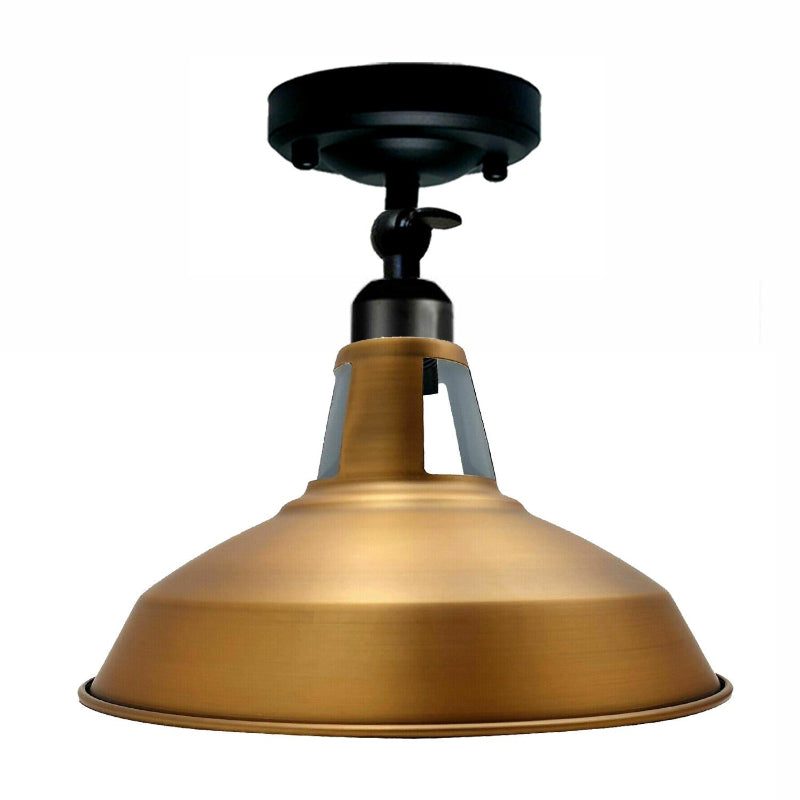 industrial lampe e27 yellow brass