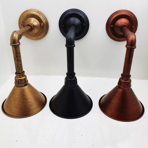 Lampada da parete con design industriale a tubo d'acqua E27~2337