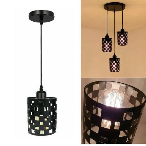 Käfig-lampenschirm , schwarz, Home Deco Pendelleuchte~1557