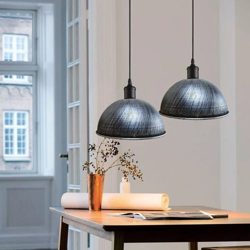 Lampada a sospensione vintage in metallo E27-cavo regolabile~3140