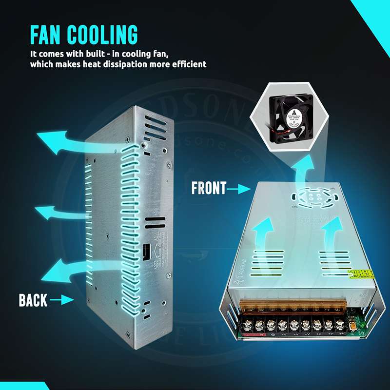 DC12V 25A 300W IP20-LED-Transformator mit universell geregeltem Schaltnetzteil