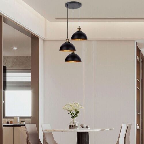 Lampada a sospensione E27 vintage nera, lampada a sospensione da soffitto ~3048