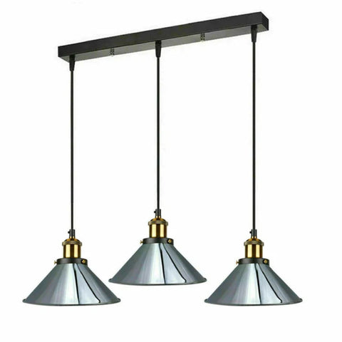 Vintage Pendelleuchten 3-flammig retro lampen~1633 - Variant: Nein
