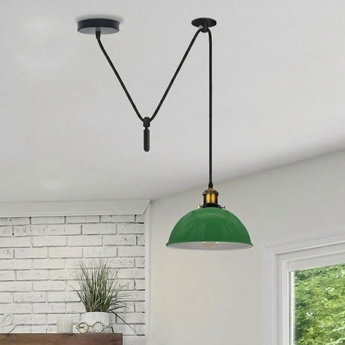 LEDSone Flaschenzug Pendelleuchte Lampe E27 Metall ~3757