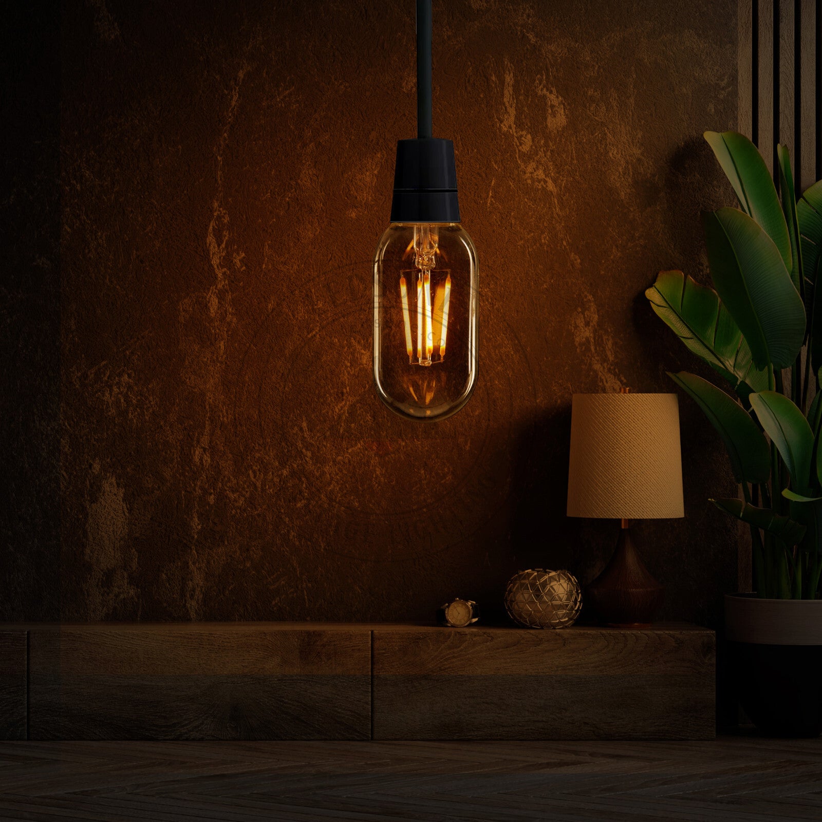 röhrenförmige edison lampe b22 4w für pendelleuchten