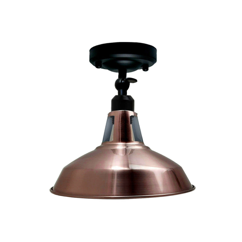 rustikale loft deckenlampe mit offenem käfig
