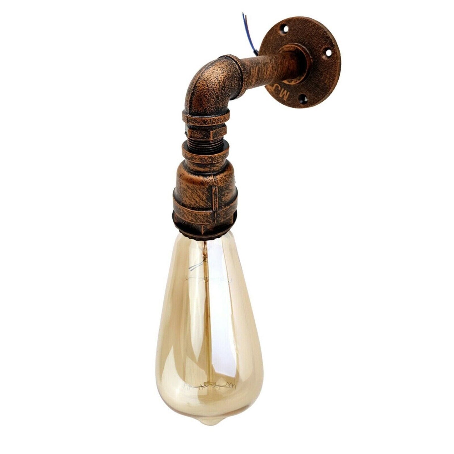 Industrielle Vintage E27 Wandleuchte | Retro Eisenrohr Wandwasserlampe~2619