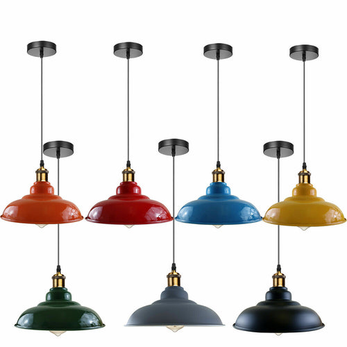 Loftspendellampe med E27 Edison-pære i retro industriel stil ~ 3181