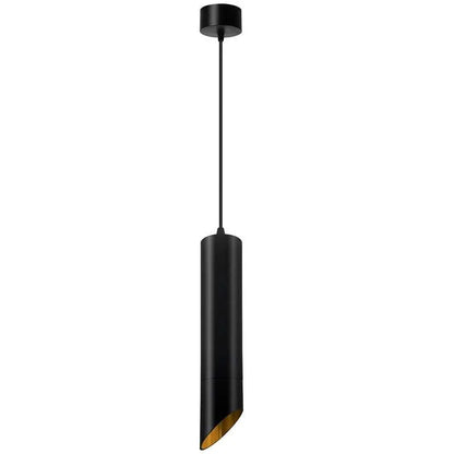 Moderner schwarz goldener GU10 Lampensockel mit langer Röhre~2593