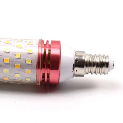 E14 E27 LED Glühbirne dreifarbige LED 12W kegel förmige Glühbirne~2601
