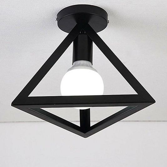 Moderne industriel loftlampe i metalkuglebur~3500