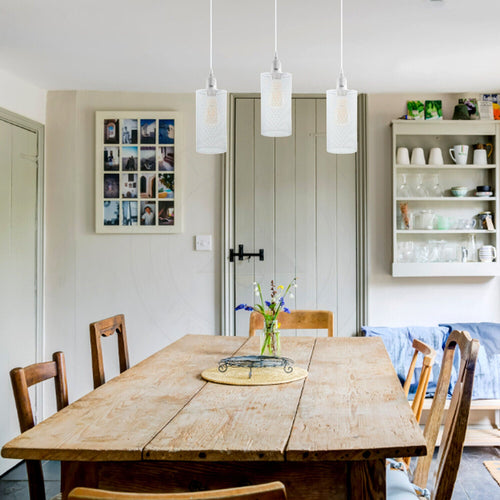 Abat-jour vintage en forme de cage en métal Suspension en métal Lampe