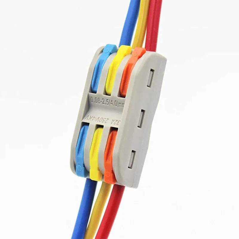 Elektrischer Kabelverbinder Wiederverwendbare Inline-Elektrokabelklemme Kabel SPL2/3/6/9 Clips ~2800