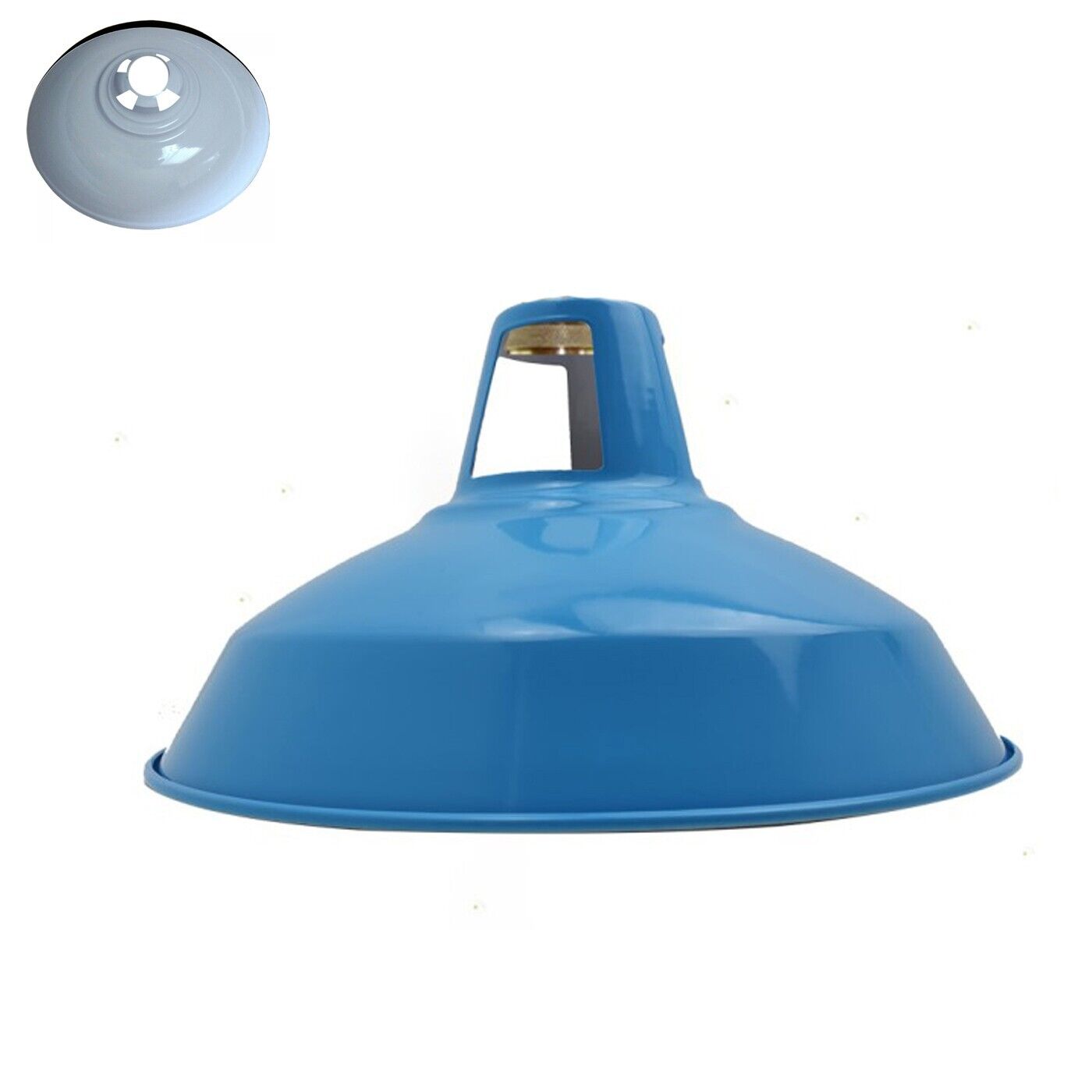 Blauer Lampenschirm dekorativer Lampenschirm aus Metall verschiedene Formen ~2574
