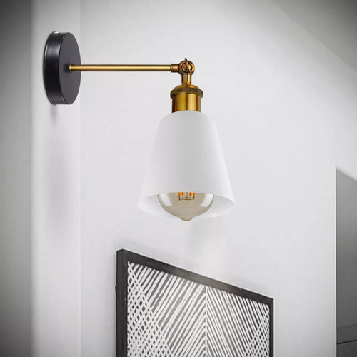 Applique bianche | E27 | Ø 15cm | Uso interno~2409