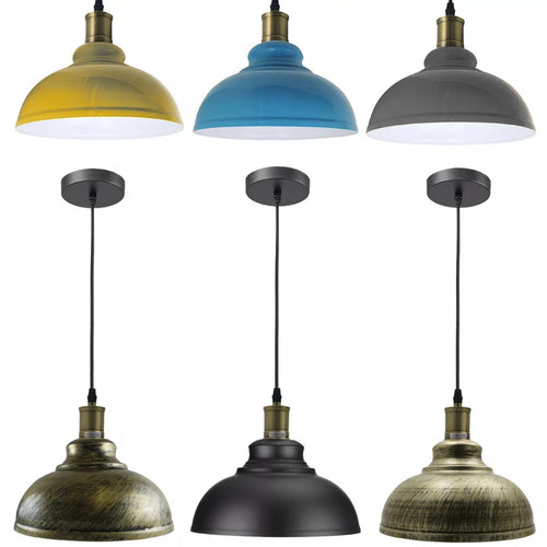 LEDSone Vintage Pendelleuchte Ø 29 cm | Metall | höhen­verstellbar | E27 ~ 3347