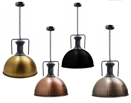 Vintage Pendelleuchte Industrie Hängelampe Kettenlampe ~3271