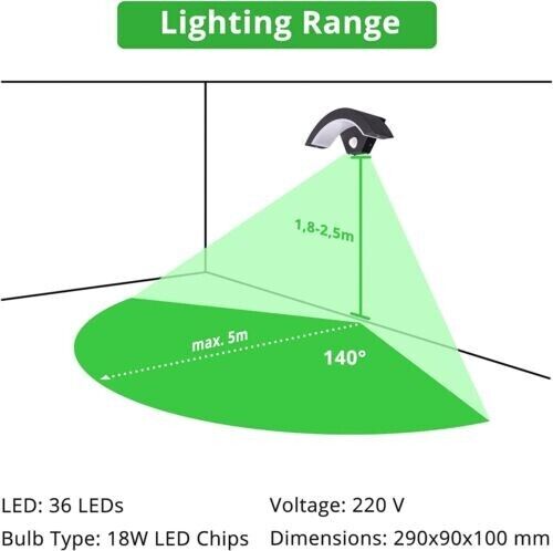 Schwarz-weiße LED-Kurven-Wandleuchte für den Außenbereich~2565