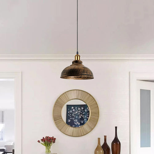 Höhenverstellbare pendelleuchte |Gebürstetes Kupfer|Ø 29 cm~3097