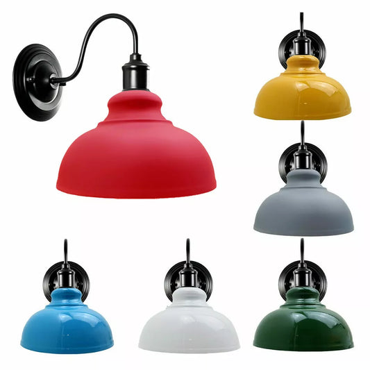 Schwanenhals Wandleuchte – Industrielle Retro-Wandlampe aus Metall, E27~1628