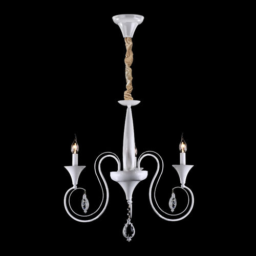 Lampadario di cristallo tradizionale con luce da soffitto ~2715