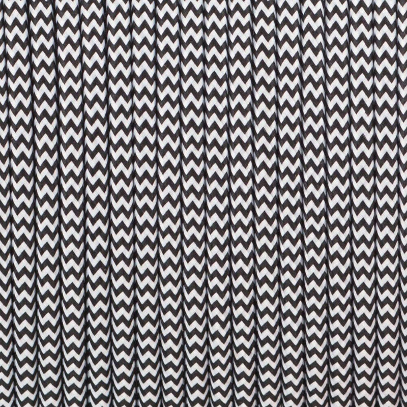 schwarz weiß, Zickzack Kabel,