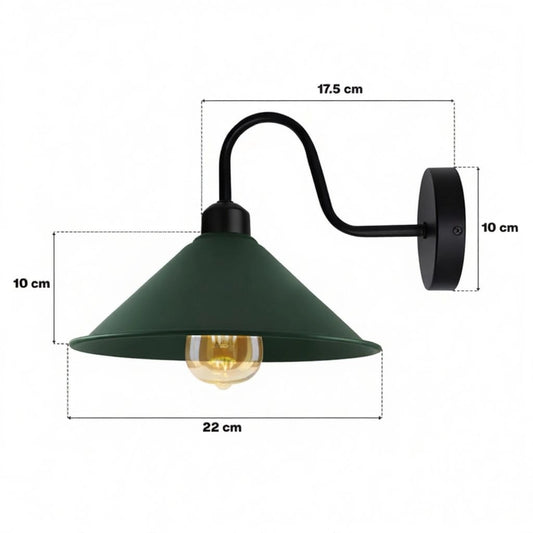 Vintage Schwanenhals Wandleuchte Innen~3416