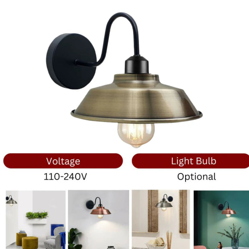 verstellbare Wandlampe Vintage-Look für das Schlafzimmer