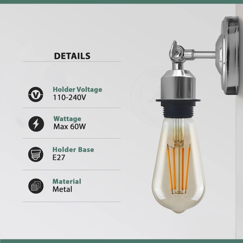 verstellbare vintage wandlampe gelbes messing e27 kaufen
