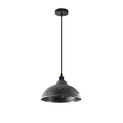 Pendelleuchten vintage, gebürstetes Silber ,Innenlampe~2947 - Variant: Nein