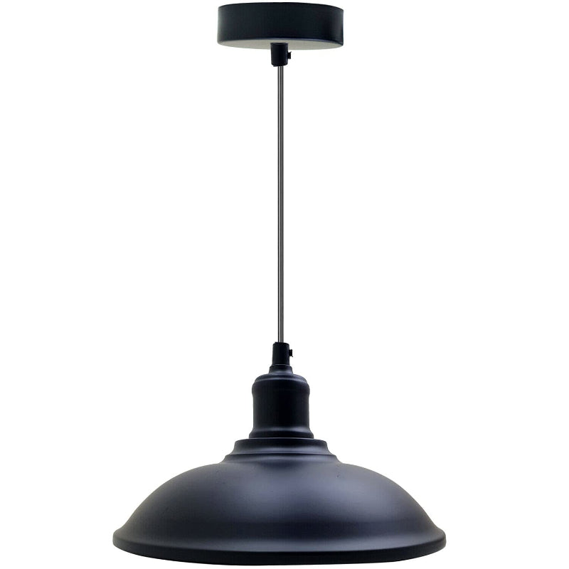 vintage hängelampe metall mit gebürstetem finish