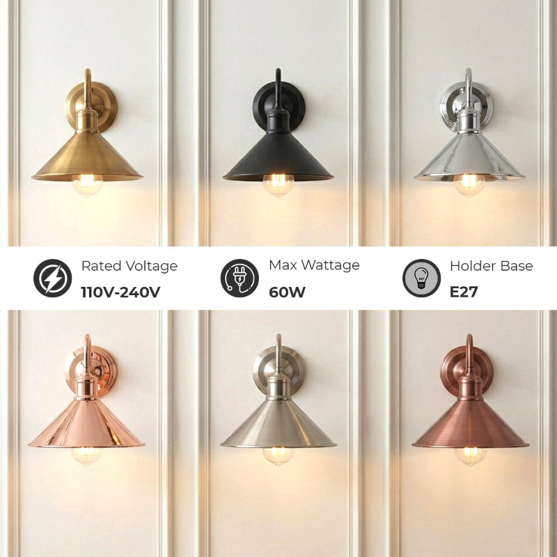 wandleuchte vintage farben