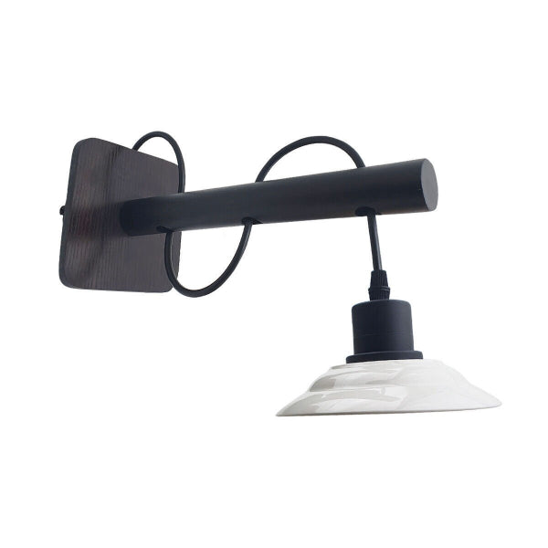 Wandleuchte Innen Weiß Modern Ø15cm E27 Wandlampe 