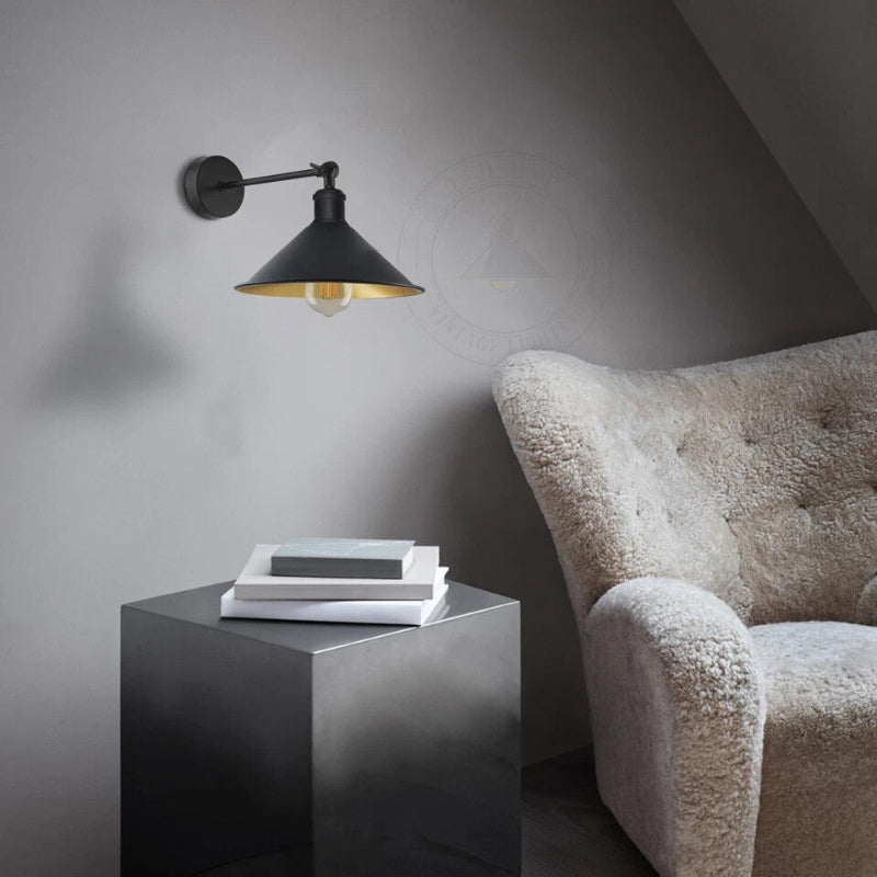 wandspot metall schwarz