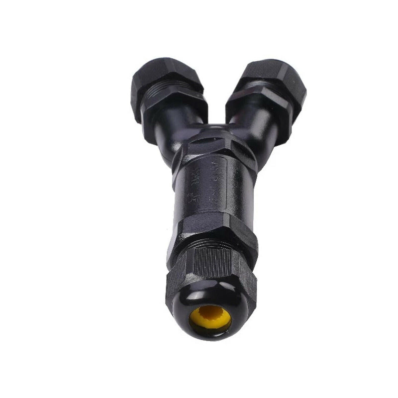Y-Stecker zur Kabelaufteilung, wasserdicht.