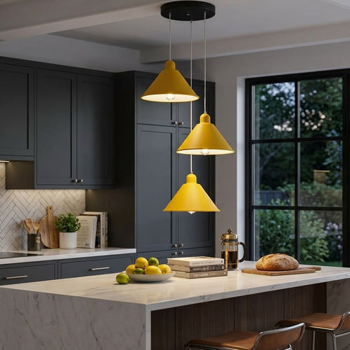 Dreifach Hängeleuchte mit verstellbaren Kabeln ~3613