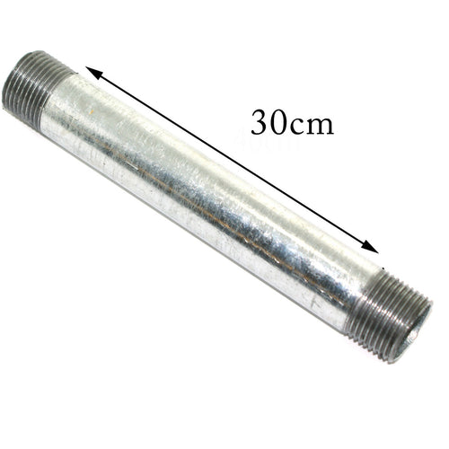 Tubo filettato in ghisa malleabile zincata da 30 cm in acciaio al carbonio~1944