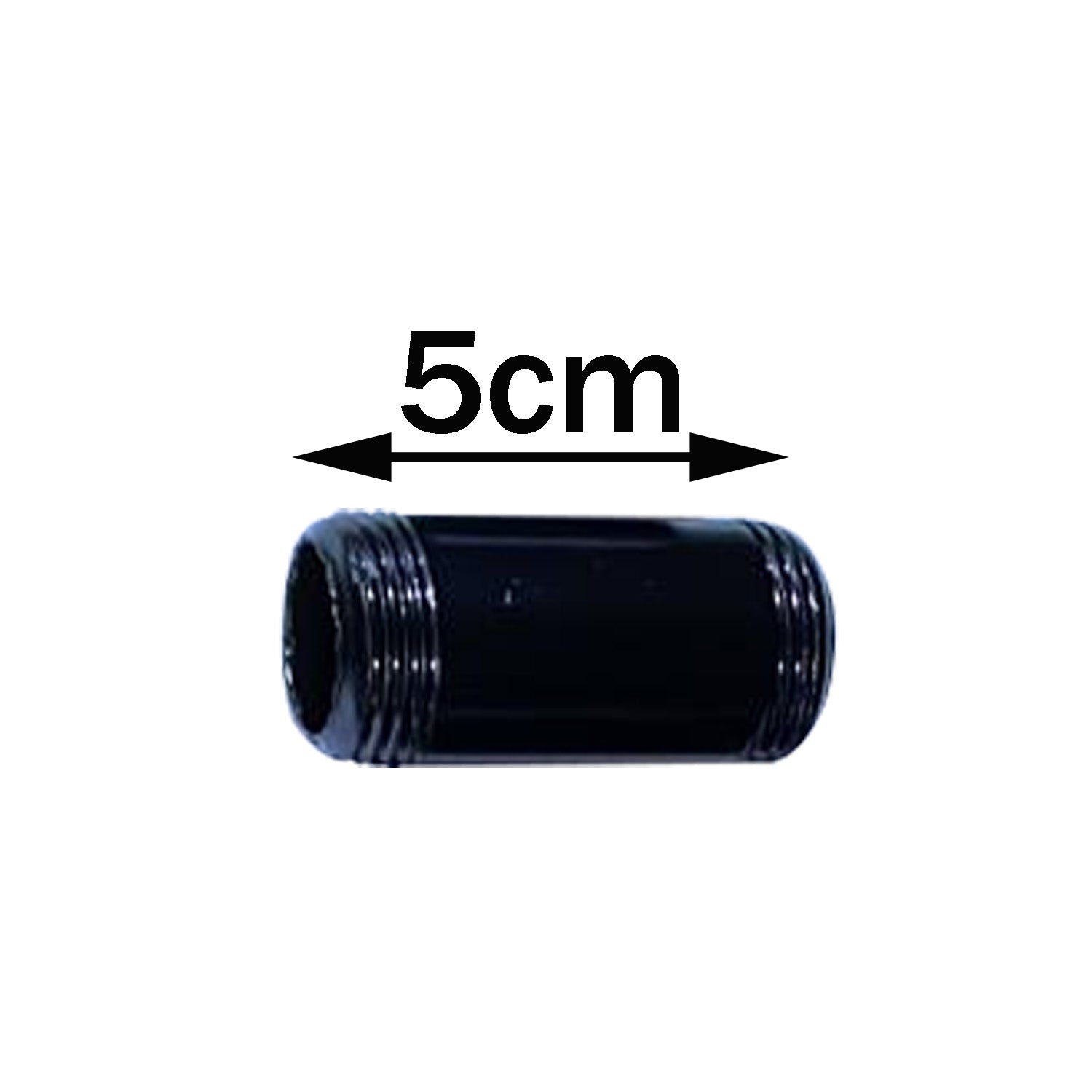 Rohrbeleuchtungszubehör Schwarzes Eisengewinderohr-5cm