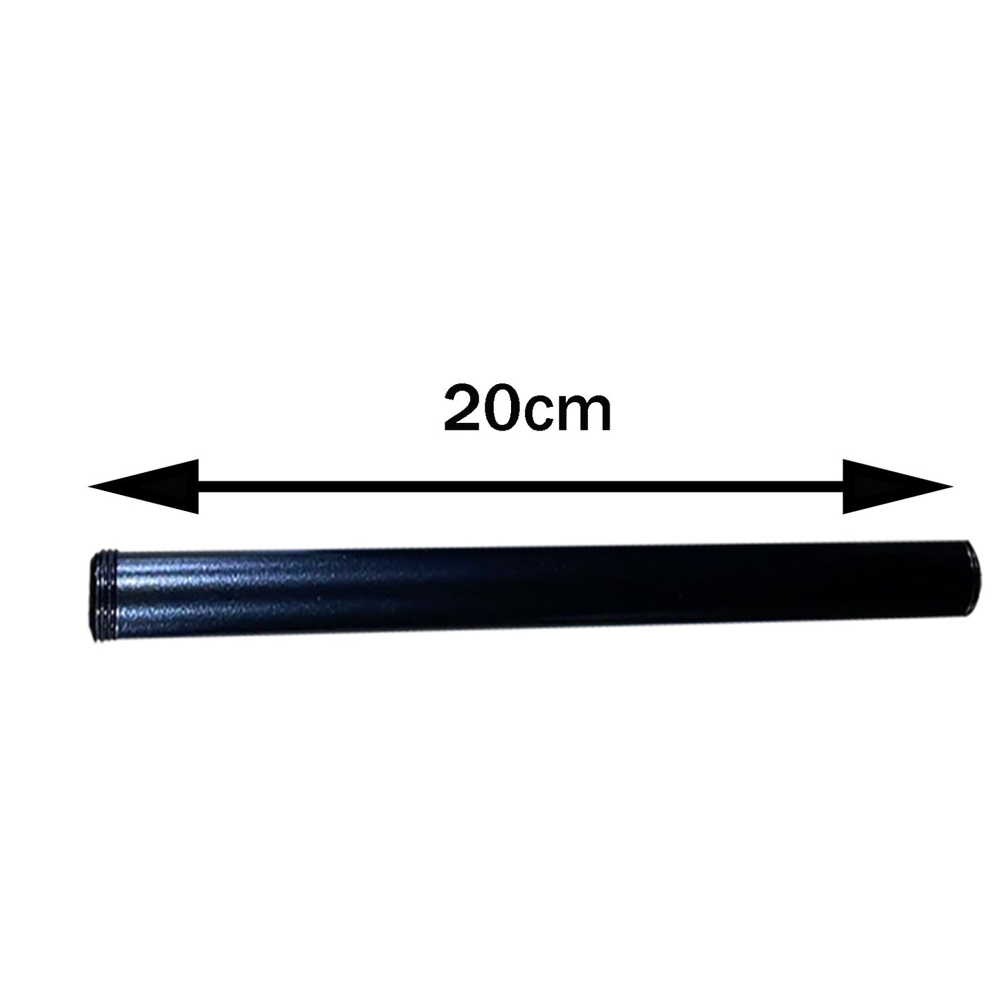 Rohrbeleuchtungszubehör Schwarzes Eisengewinderohr-20cm