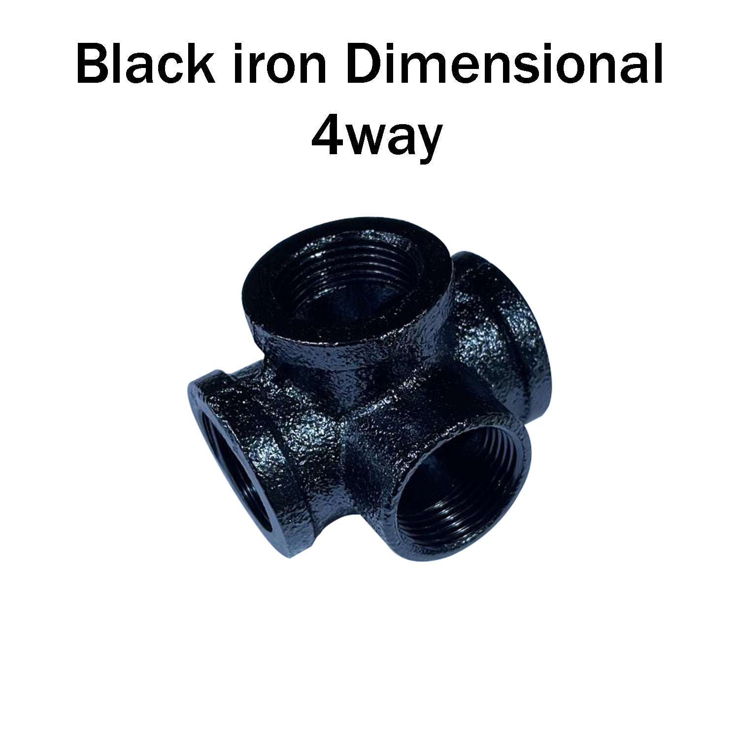Schwarzes Eisen 4-dimensionales 4-Wege-Rohrbeleuchtungszubehör