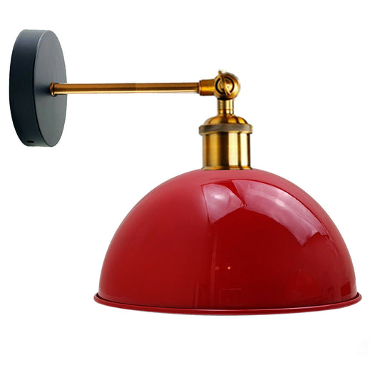 Moderne Wandleuchte im Vintage-Retro-Stil, glänzend, Wandleuchte, Leuchte-Rot