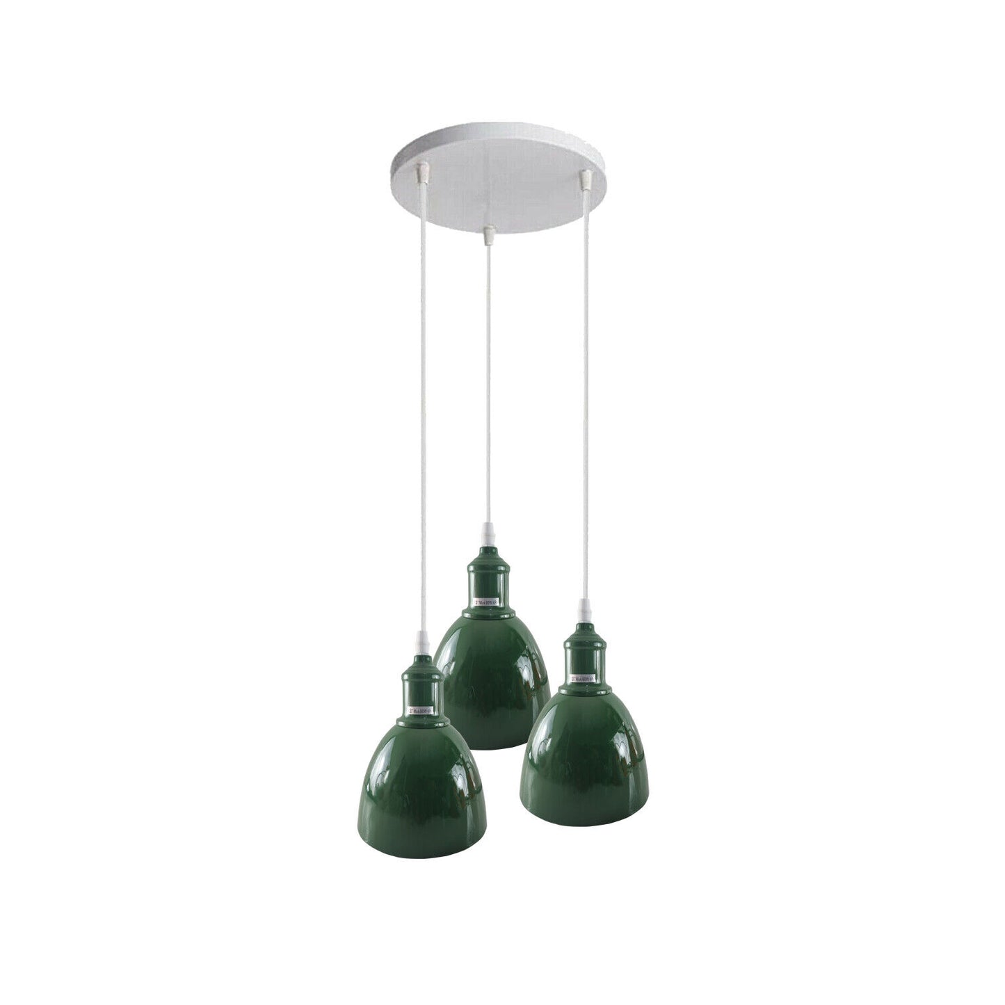 Industrielampen Küchenlampen Pendelleuchte 3 Flammig 15 cm Grün~2501